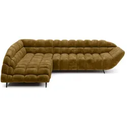 Ecksofa Gappa Stoff Gold