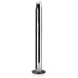 Lacor - 63332 Runder Standaschenbecher aus Edelstahl. 92x8cm