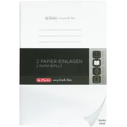 herlitz Refill für Notizbuch flex A4/2x40 Blatt blanko my.book