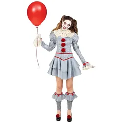 Metamorph Es Kapitel 2 – Pennywise Kostüm für Frauen (S)