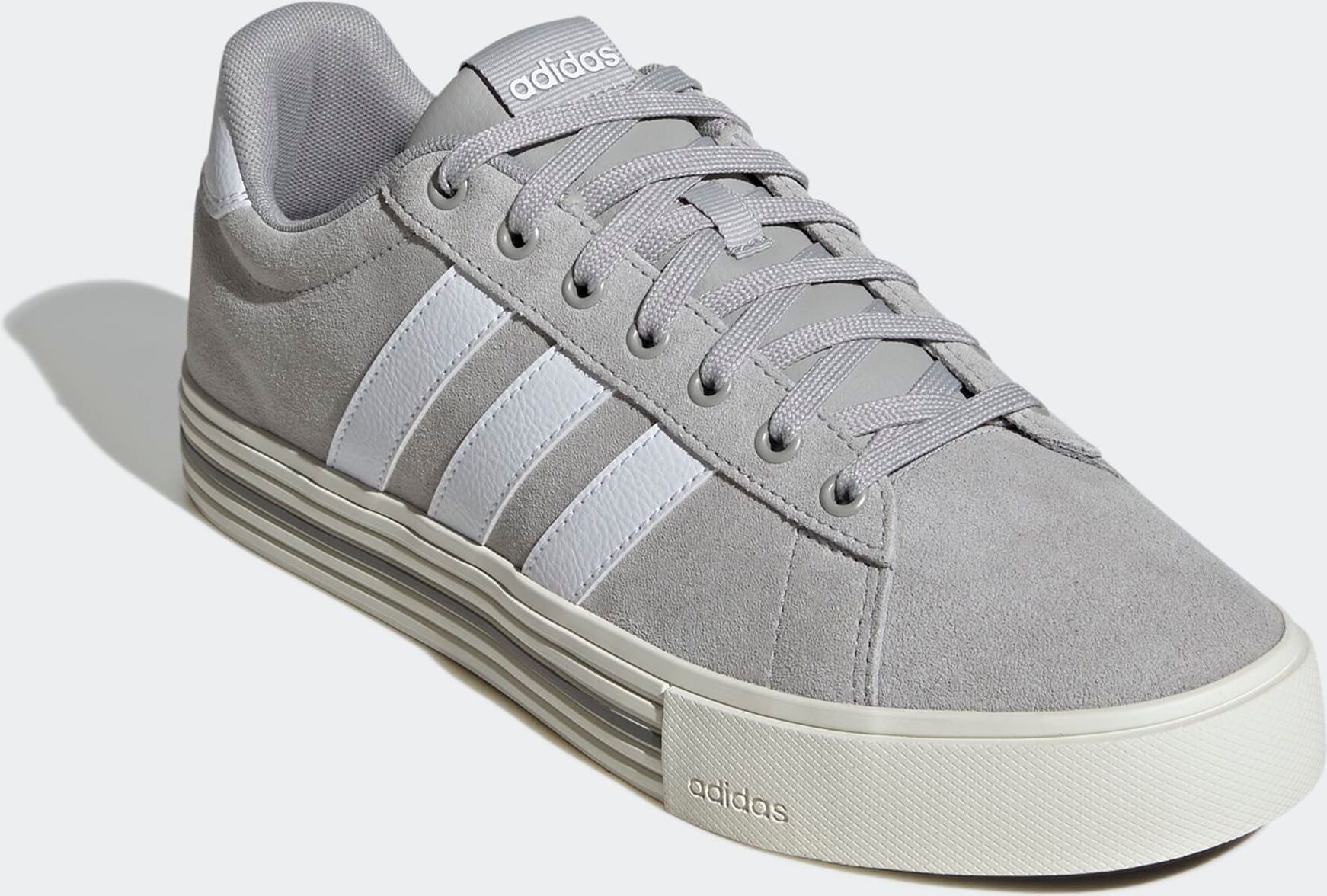 Sneaker ADIDAS SPORTSWEAR "DAILY 4.0", Gr. 37, grau (grau two, ftwr weiß, sanftes weiß), Leder, Synthetik, Schuhe Sneaker grau two, ftwr weiß, sanftes weiß 37