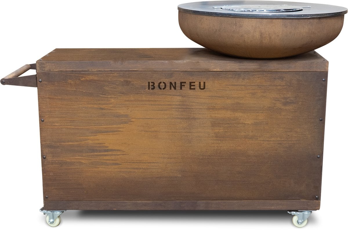 BonFeu BonBiza Island Buitenkeuken 80 cm - BBQ Vuurschaal met Plancha