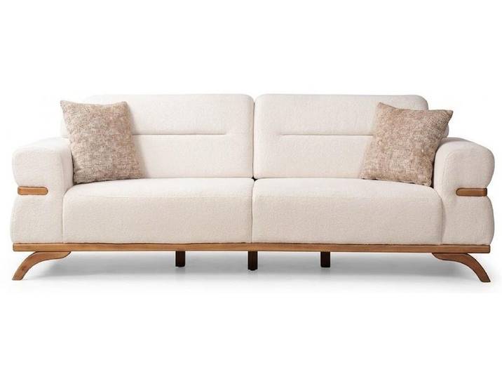 Xlmoebel 3-Sitzer 3-Sitzer Sofa Beige Stil modern bequem komfortabel praktisch, 1 Teile