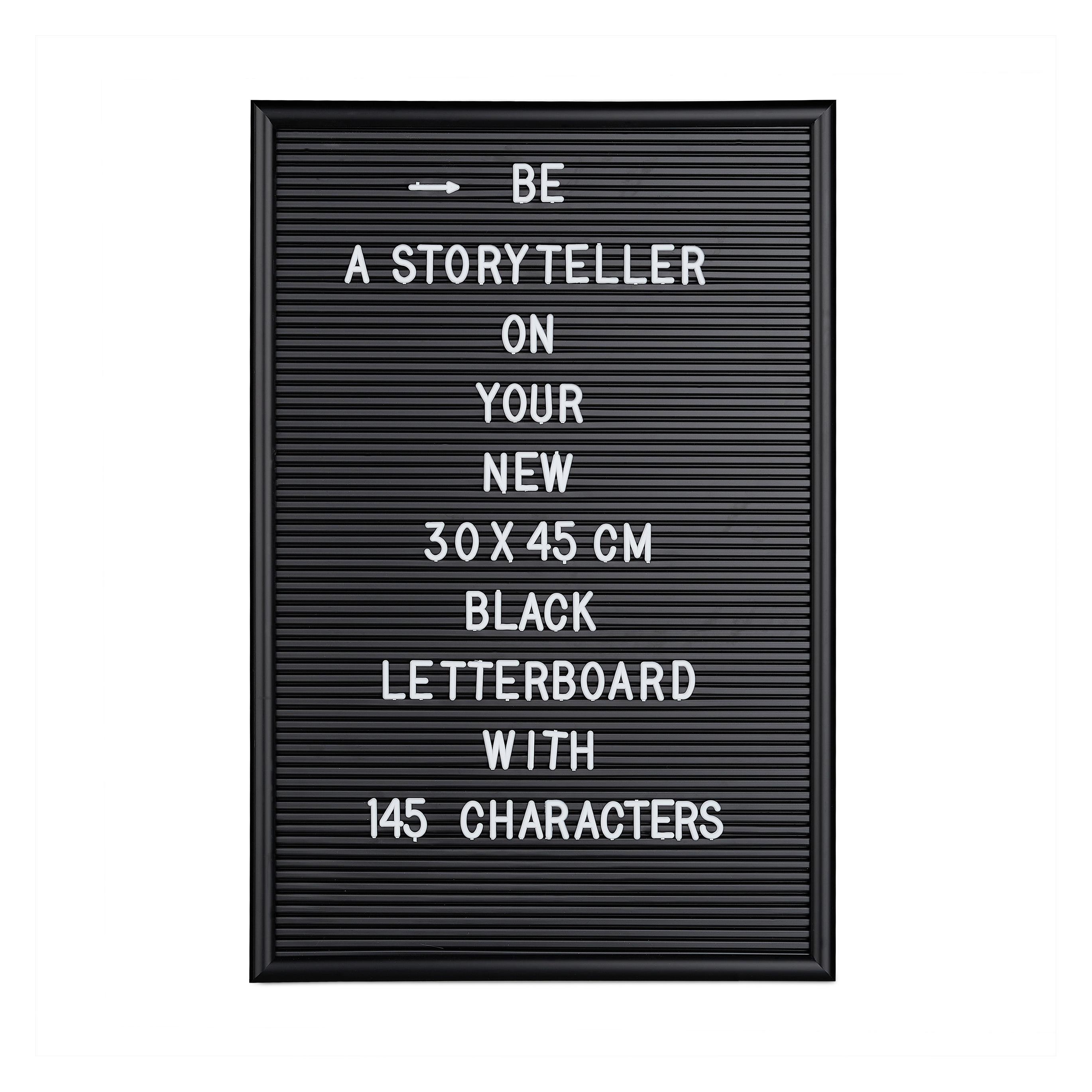 Relaxdays Letterboard (Pinnwand, 30 x 45 cm) (4052025890155)