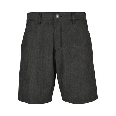 Shorts URBAN CLASSICS "Urban Classics Herren Denim Bermuda Shorts", Herren, Gr. 38, Normalgrößen, grau (jet schwarz), 100% Baumwolle, unifarben, relaxed fit, Hosen Shorts