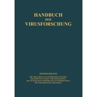 Handbuch der Virusforschung, Taschenbuch von , Springer Berlin, 978-3-662-42169-7