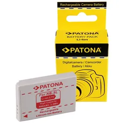 PATONA Akku passend für Canon NB-5L Digital Ixus 800 IS 850 IS 860 IS 900 – 3,7 Volt 900 mAh