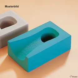 Fersenstütze mit PU-Beschichtung gelb 25 x 15 x 8 cm Loch Ø 7 cm