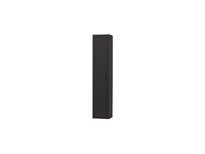 Armoire haute étroite pin noir mat Gunnar