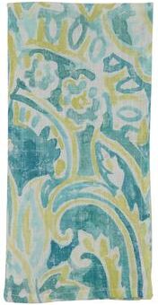 Saro Lifestyle "Linen Table Napkins With Distressed Paisley Design (Set of 4) - 20"" x 20"""