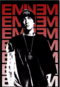 Inspire Picks Eminem Rap Music Wall Art Hip Hop Canvas Print Poster t 20x30cmnoframe