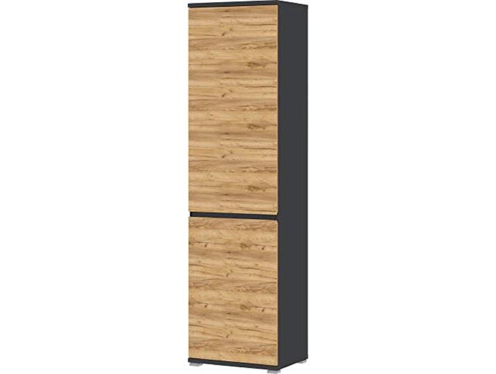 GERMANIA DIE MÖBELMACHER Armoire-penderie 3476-562 GW-Lissabon\, en Anthracite/Chêne navarra-repro\, 54 x 200 x 40 cm (l/h/p)