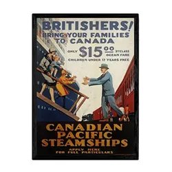 POSTER Aussteigen Vintage A4 Rahmenlos