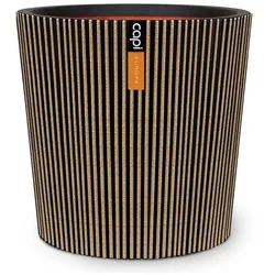 Capi, Vase, Konische Vase – EUROPE – Groove NL – 36 x 34 cm – Schwarz/Gold (1x)