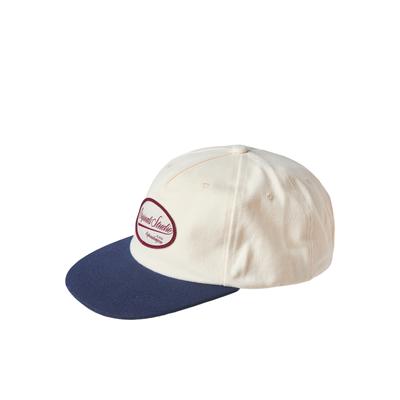 Baseball Cap JACK & JONES "JACLOOSE NORREBRO BADGE CAP SN", Herren, beige (turtledove detail:sky captain), Baumwolle, Caps, Baumwolle
