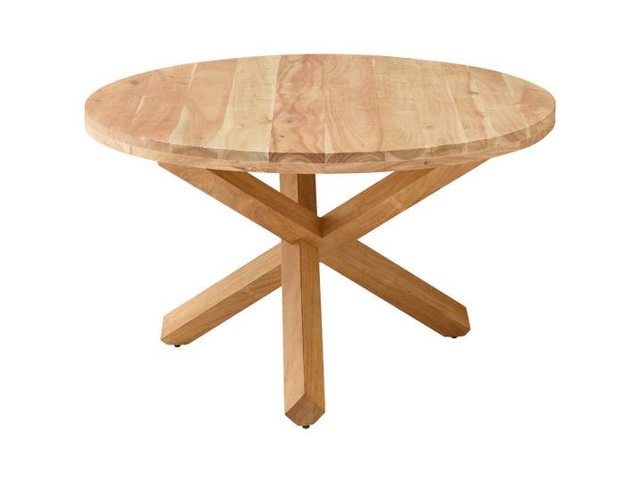 Livetastic Esstisch, Akazie, Holz, Akazie, rund, eckig, 130x76x130 cm, Esszimmer, Tische, Esstische, Esstische rund