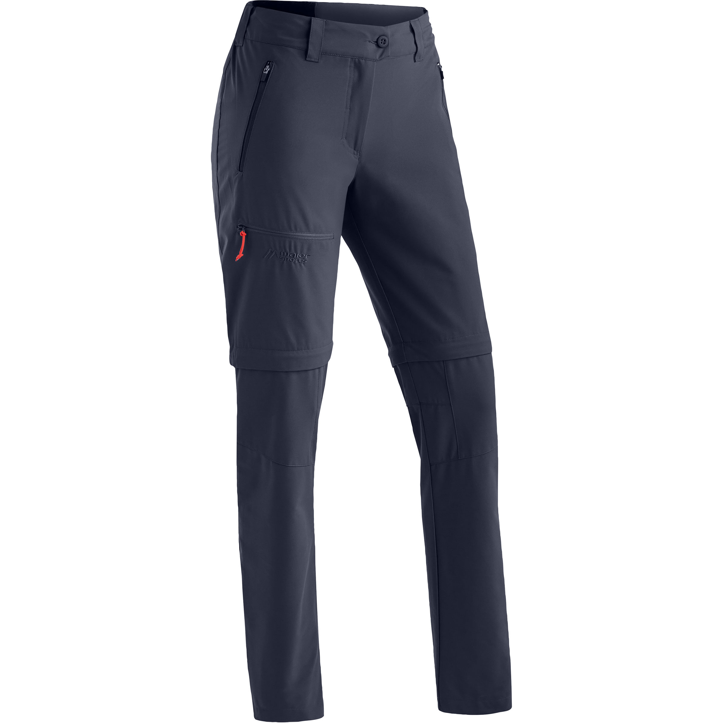 Maier Sports Nata Zip Loop Zip Off Hose Damen Zip-Hosen blau Größe 3XL Camping Wasserabweisend Wasserabweisend