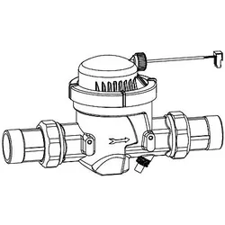 Grünbeck Wasserzähler DN 40, V1 119804 Ms, 0,93 l/Imp., QN 10, EX, IT