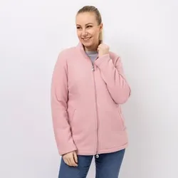 CENTIGRADE Fleecejacke Stehkragen 2-Wege-Reißverschluss Eingrifftaschen