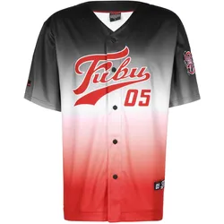 Fubu, Herren, Sportshirt, Trikot Varsity Baseball Jersey Gradient (S), Rot, S