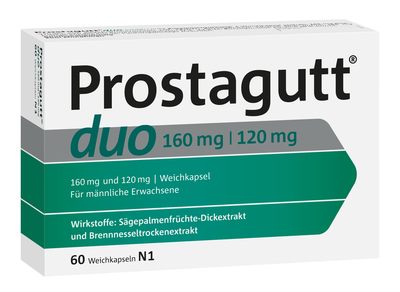 Dr.Willmar Schwabe GmbH & Co.KG PROSTAGUTT duo 160 mg/120 mg Weichkapseln 60 St 16151735