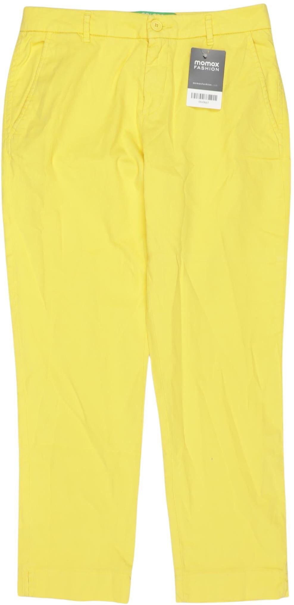 United Colors OF Benetton Damen Stoffhose, Neon, Gr. EU 36, Baumwolle / Elasthan - Second Hand