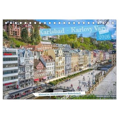 Karlsbad / Karlovy Vary - Kleinod im Westböhmischen Bäderdreieck (Tischkalender 2026 DIN A5 quer), CALVENDO Monatskalender