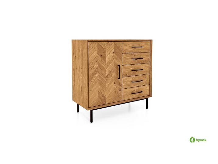byoak Kommode ABIES aus Massivholz, Naturgeölt
