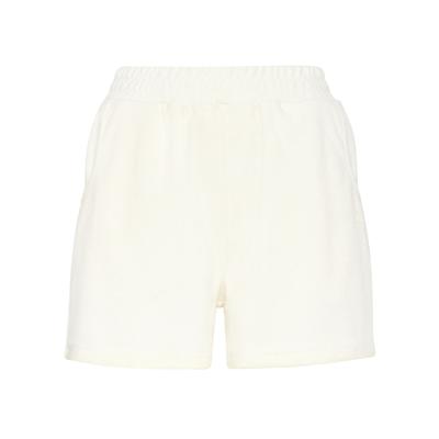 Shorts PLEIN SPORT "Jogging-Shorts", Damen, Gr. XS, US-Größen, weiß (01of, sanftes weiß), Obermaterial: 47% Polyester, 38% Viskose, 15% Elasthan, Hosen Shorts