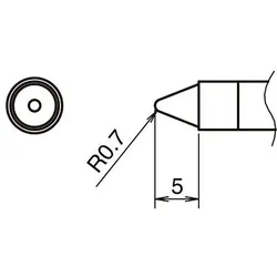 Hakko Aktiv-Lötspitze Format 0.7B (Lötspitze), Lötgerät Zubehör