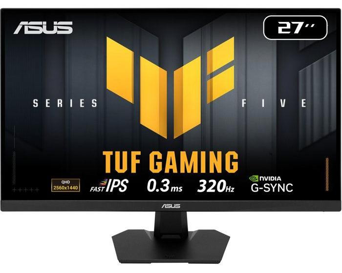 ASUS VG27AQM5F Gaming Monitor, 27 inch, IPS, WQHD (2560x1440), 320Hz, 0.3ms, G-SYNC, FreeSync Premium