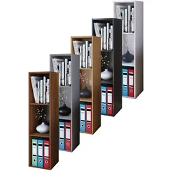 VCM, Regal, Holz Stand Regal Mendas 3fach (34 x 30 x 107 cm)