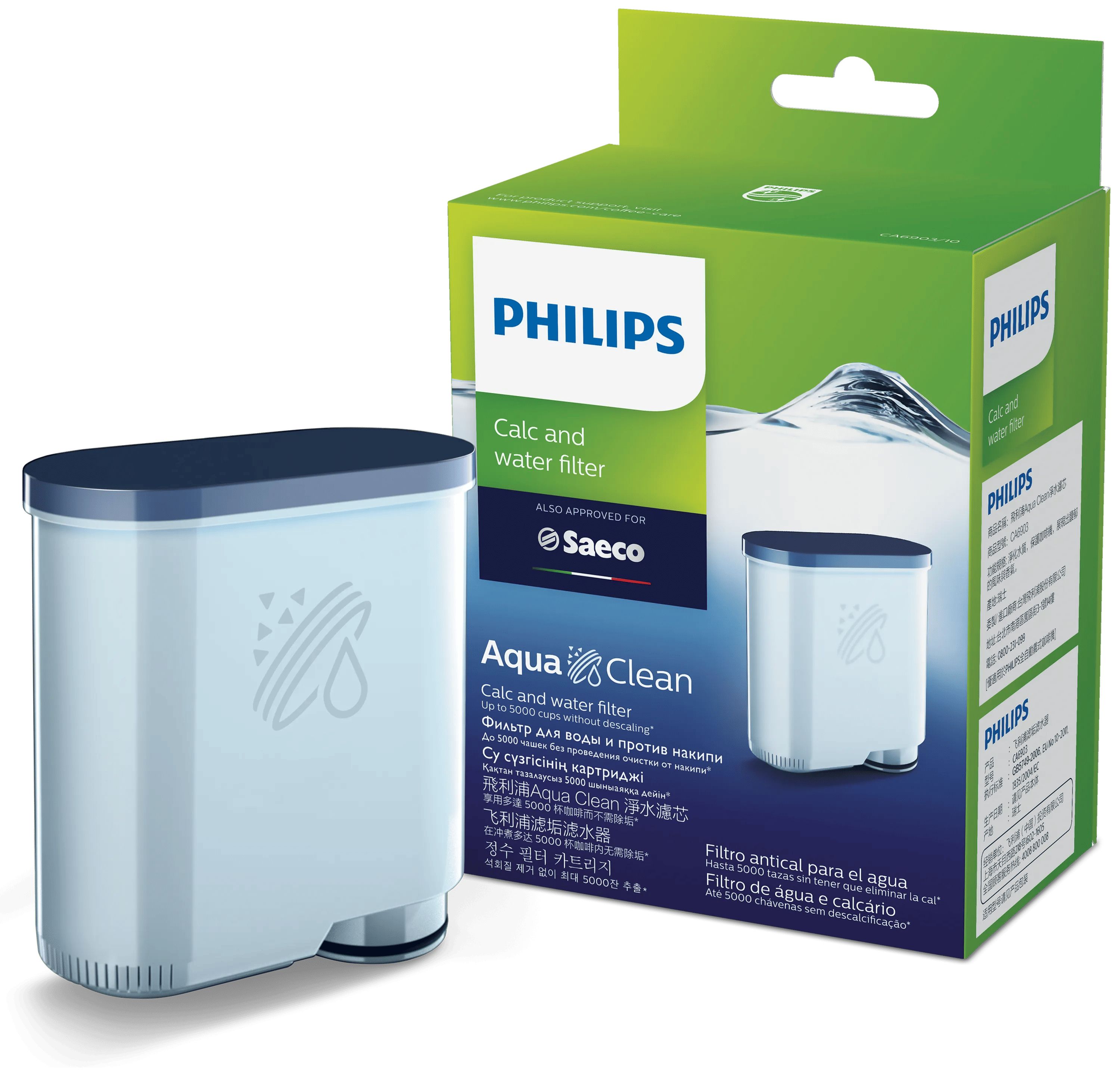 Philips Wasserfilter CA6903/10 Kalk- und Wasserfilter (Blau)