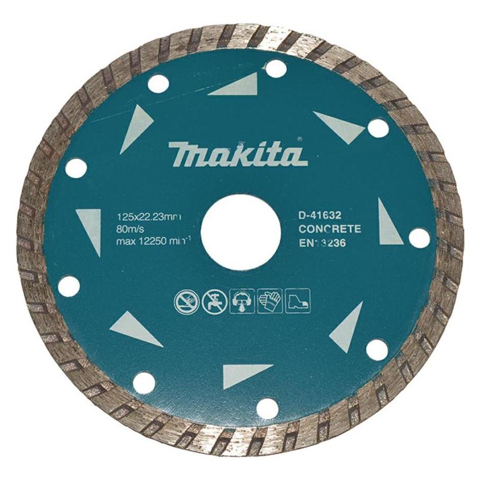 Makita Diamanttrennscheibe 125 x 22.23 mm 125 x 22.23 mm . Trockenschnitt . gewellt . Beton (0088381404457)