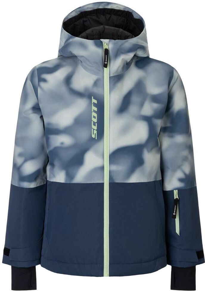 Scott  - Jr Ultimate Dryo Dusk Blue Print Dusk Blue - 164 - Blouson Ski