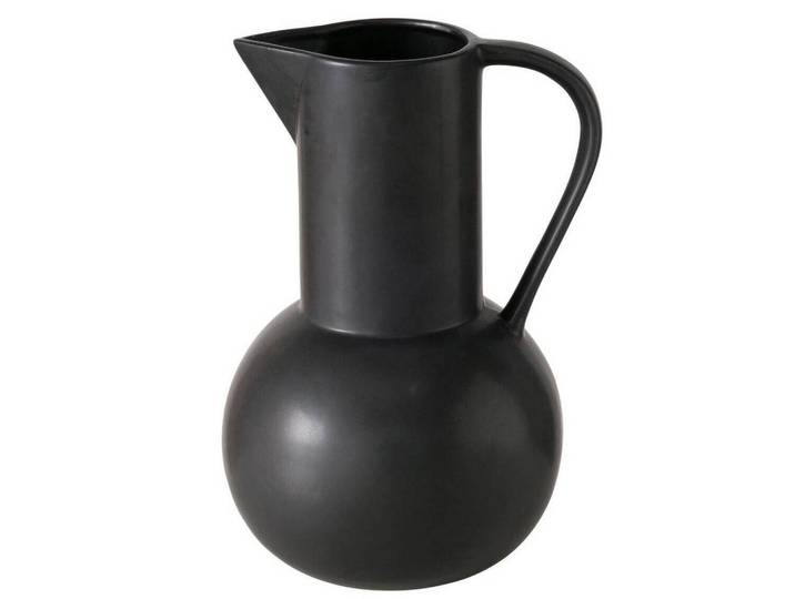 Boltze Home Vase Zuky 25 cm, Schwarz, Keramik, 25 cm, Dekoration, Vasen, Keramikvasen