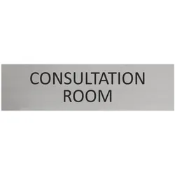 CombiCraft Aluminium Türschild Consultation Room 165x45mm mit 3M-Tape zur Befestigung, einfache Kennzeichnung von Räumen und Bereichen