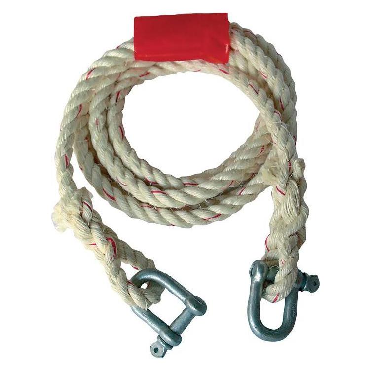 HP Autozubehör Auto-Abschleppseil 2500 kg Sisal Schäkel/Schäkel Länge 400 cm Ø 16 mm (10283)