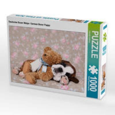 CALVENDO Puzzle Deutscher Boxer Welpe / German Boxer Puppy 1000 Teile Lege-Größe 64 x 48 cm Foto-Puzzle Bild von Jeanette Hutfluss