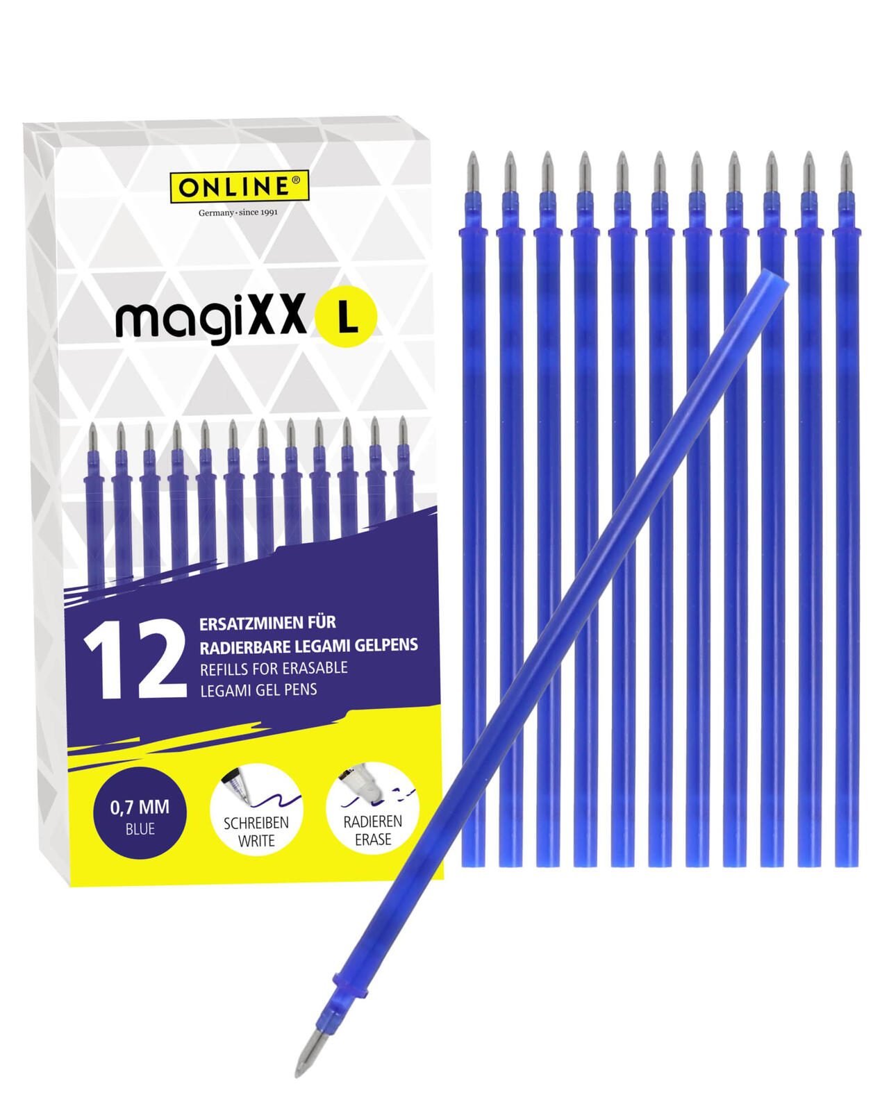 ONLINE® magiXX L Gelschreiberminen 0.7 mm Schreibfarbe: Blau 70138