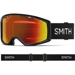 Smith, Unisex, Sportbrille, Rhythm MTB ChromaPop S2 (VLT 25%) + S0 (VLT 90%) (Black, everyday Red Mirror, everyday Red Mirror), Schwarz