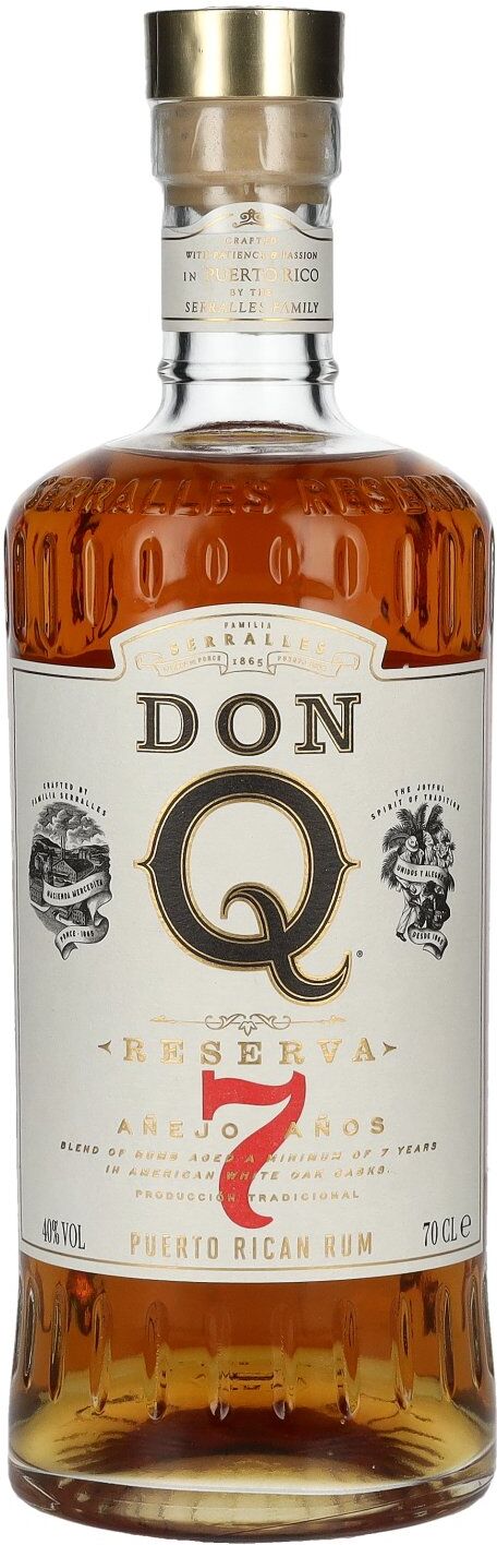 Don Q Rum Don Q RESERVA Añejo 7 Años Puerto Rican Rum 40% Vol. 0,7l