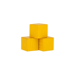 Augenwürfel Holzwürfel - Spielsteine - kantig - gelb - Holz - 15 mm 247068