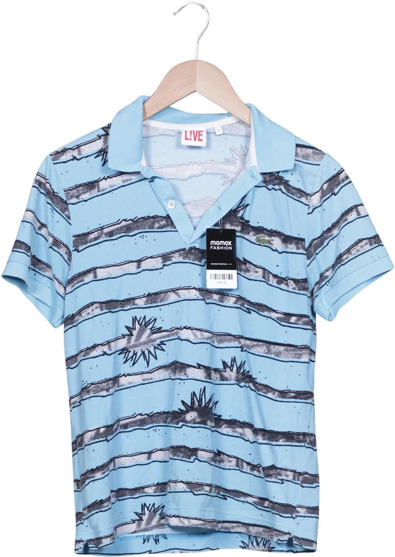 Lacoste L!Ve Herren Poloshirt, Hellblau, Gr. S (Lacoste 2), Baumwolle - Second Hand