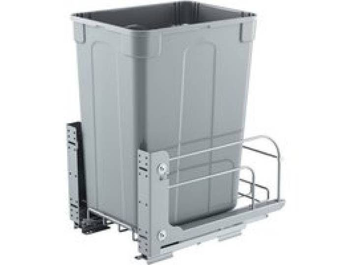 VEVOR ausziehbarer Mülleimer (35 Qt) für Küchenschränke, Unterbau-Abfallbehälter (30 kg belastbar) mit robustem Soft-Close-Schiebesystem aus Metall und Türsatz, für Spüle Unterbau