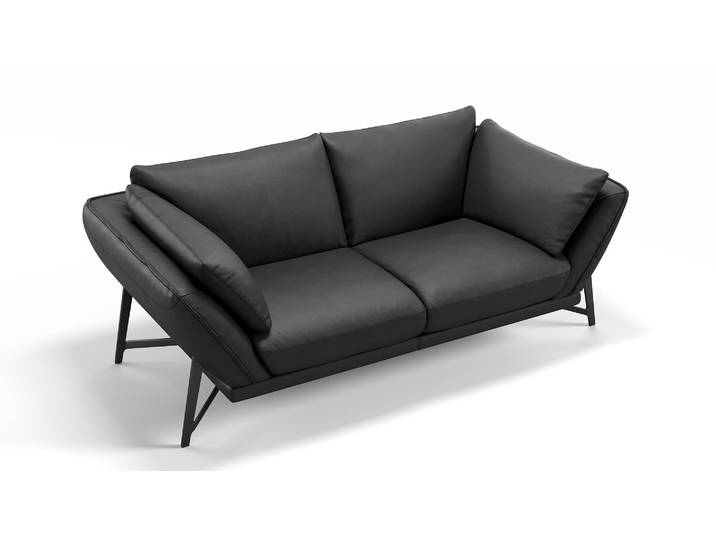 Sofa ESTELLA 2-Sitzer Leder Couch Designersofa