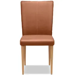 MAISON Stuhl Chandler Lederoptik Rosa Rose