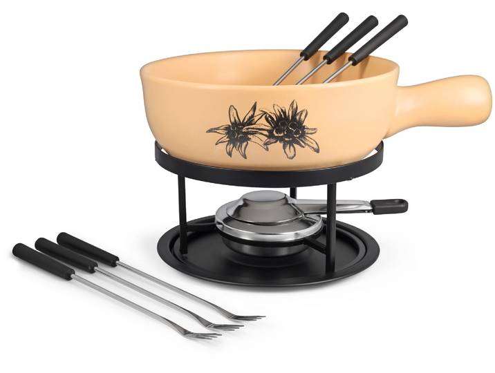 Nouvel Käsefondue-Set Edelweiss 9-teilig