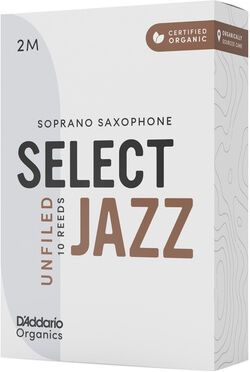 DAddario Woodwinds Organic Sel. Jazz Unf. SOP 2M