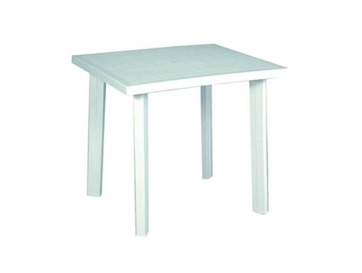 Table de jardin - Flocon - Plastique - Rectangulaire - Blanc - 80x75x72 cm